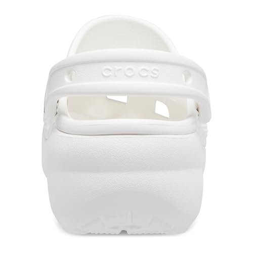 Crocs Women's Classic Platform Clogs White - Size 8