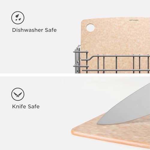 Epicurean Kitchen Series Cutting Board - 14.5 x 11.25 Inch Natural, Dishwasher Safe, Knife Friendly