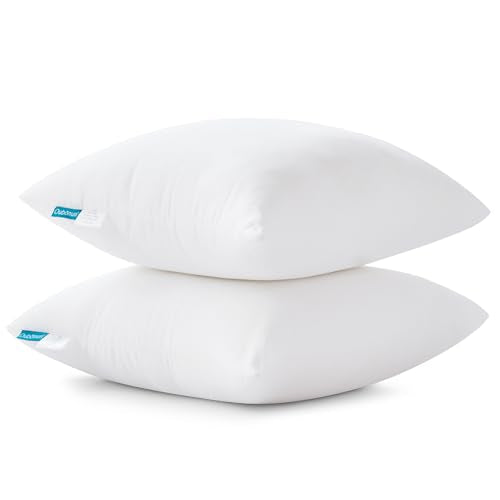 2 Pack 26x26 Inch Throw Pillow Inserts - Euro Cushion Fill for Sofas & Beds