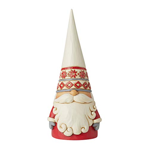 Enesco Jim Shore Heartwood Creek Nordic Noel Snowflake Gnome Figurine 7.13in