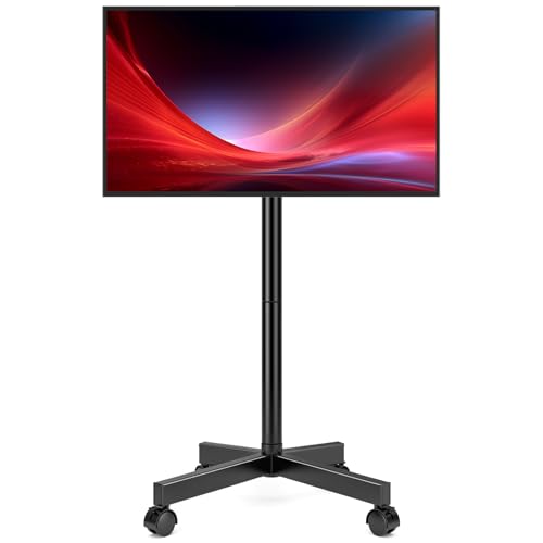 Hemudu Mobile TV Stand for 23-60 Inch LCD LED Flat/Curved Screen TVs,