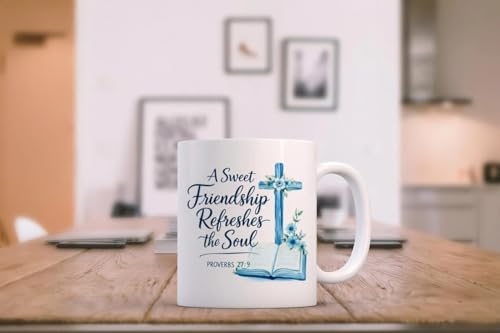 Christian Mug for Women - Religious Friendship Gift - Wittsy 11oz Coffee Cup
