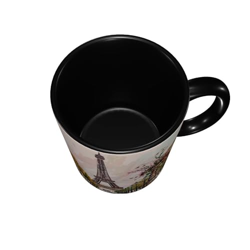 Paris Eiffel Tower Coffee Mug 11OZ Funny Ceramic Tea Cup Kitchen