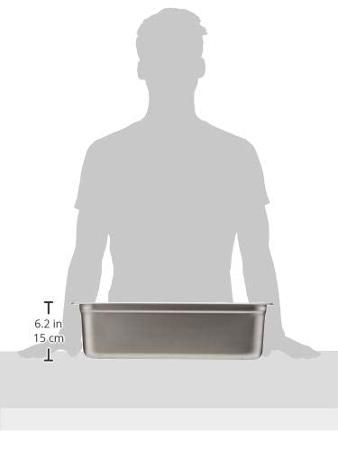 Full Size 6-Inch Deep Stainless Steel Steam Pan - Anti-Jam Hotel & Restaurant Pan - Variation of 1