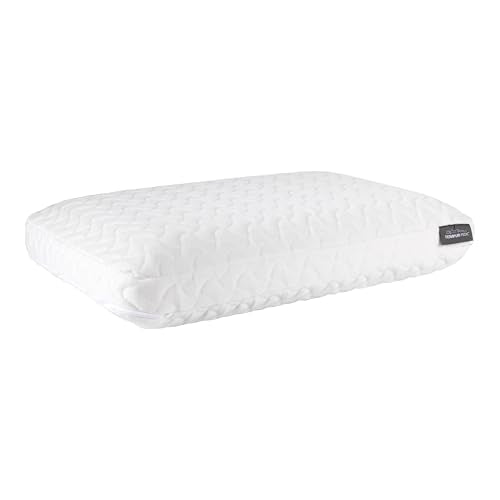 Tempur-Pedic TEMPUR-Cloud Standard Pillow - White, Soft Support, Removable Cover