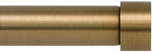 Extendable Gold Curtain Rod End Cap Set 120-240 Inch - Ivilon