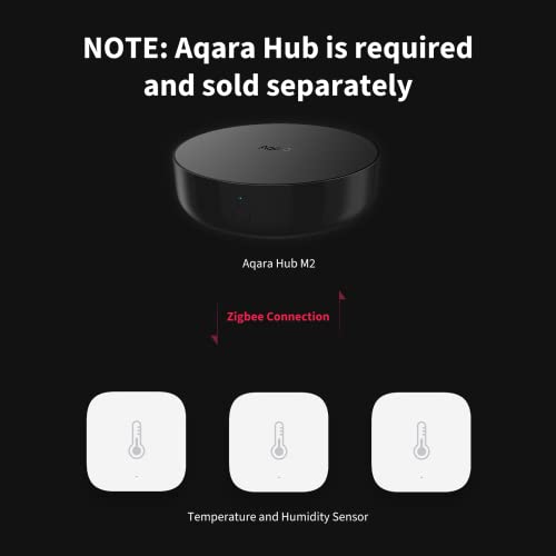 Zigbee Temperature and Humidity Sensor 3 Pack for Smart Home Monitoring
