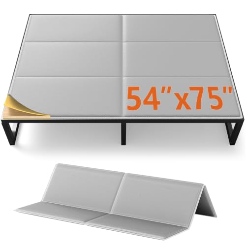 Full Size Heavy Duty MDF Bunkie Board with Foam Padding - 54x75 Inch Low Profile Support