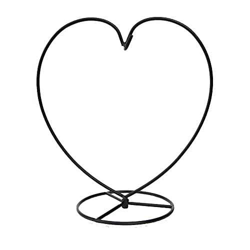 Ornament Display Stand Holder Iron Hanger for Chrismas Hanging Glass Globes (Love Shape Large 1 Pcs)