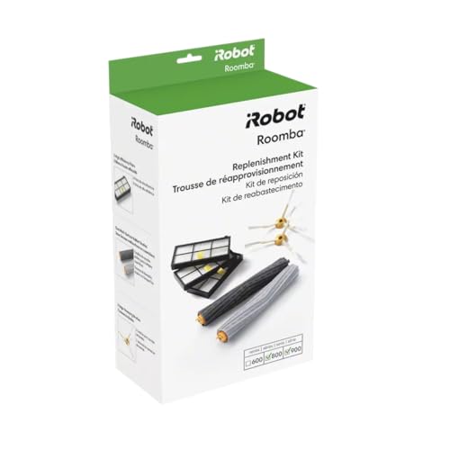 iRobot Roomba 800/900 Series Replacement Parts Kit — 1 Pack (3 Filters, 2 Side Brushes, 1 Set Rubber Brushes)
