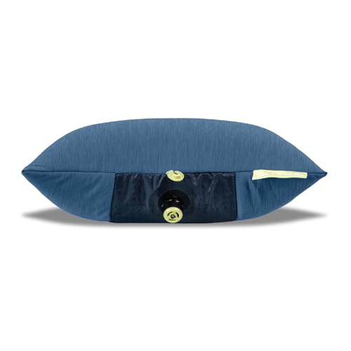 NEMO Fillo Elite Camping Pillow - Blue Horizon & Citron, Lightweight & Packable