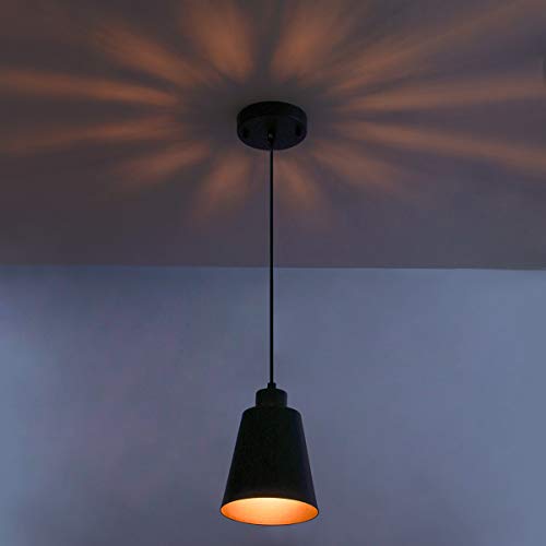 Modern Black Pendant Light Fixture 5.94'' (3-Pack) Mini 1-Light