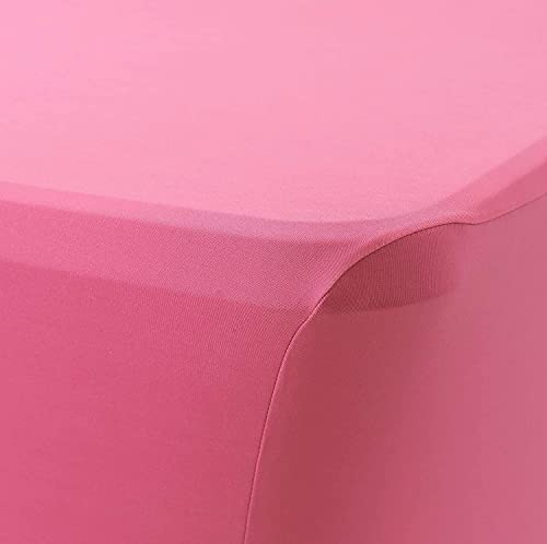Obstal 5ft Stretch Spandex Table Cover for Standard Folding Tables - Universal Rectangular Fitted Tablecloth Protector for Wedding, Banquet and Party