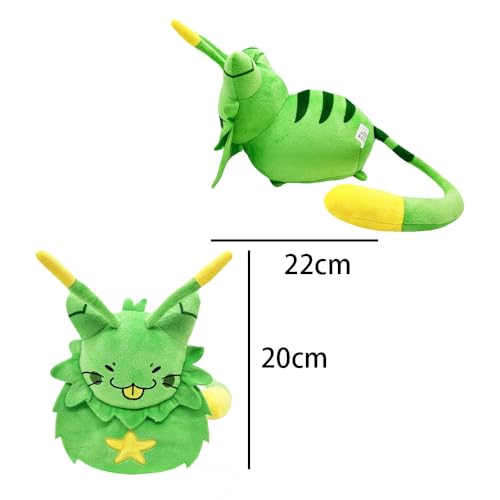 Plush Regretavator Plushie Furry Alien Cat Stuffed Plushies Pillow Doll Figure Game Cosplay Cute Fans Gift 9¡± (Green)