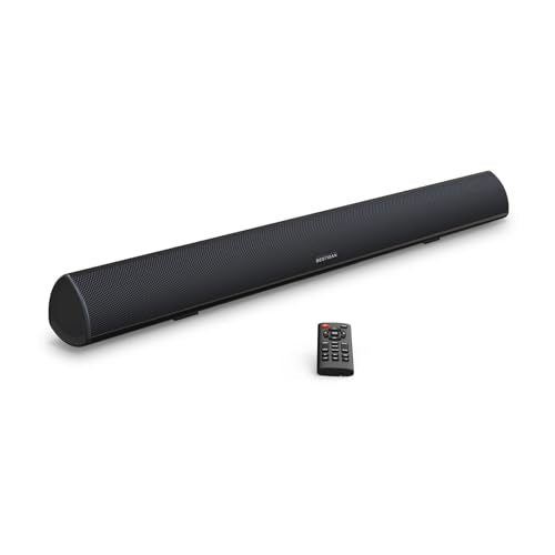 28 Inch Black Soundbar with HDMI Bluetooth Home Theater System with Enhanced Bass
