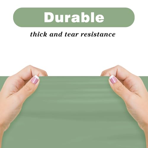 Kopokita Sage Green Disposable Tablecloths 54 x 108 in, 2 Pack