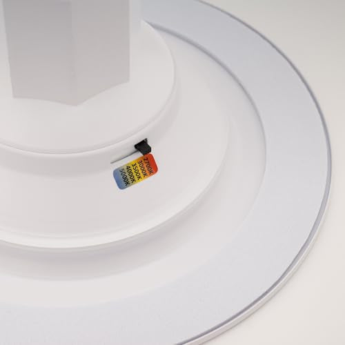 6in White LED Recessed Retrofit Light with Adjustable CCT - Pack of 4