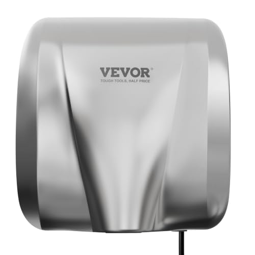 VEVOR Heavy Duty Commercial Hand Dryer, 1300W Automatic High Speed