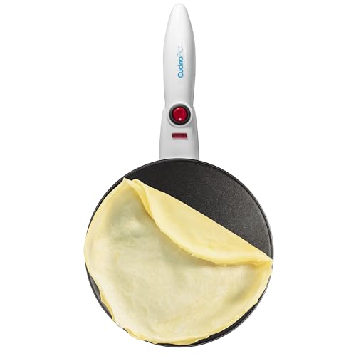 CucinaPro Cordless Electric Crepe Maker with Non-Stick Surface & Accessories