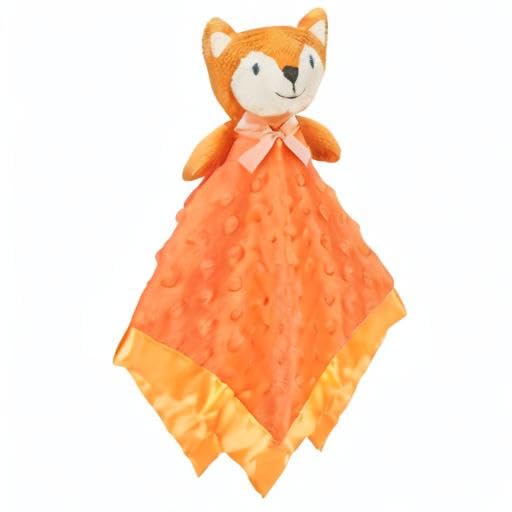Pro Goleem Fox Security Blanket - Soft Orange Baby Lovey | Unisex Snuggle Toy for Newborns & Toddlers (16 Inch)