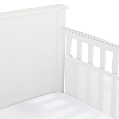 Breathable Mesh Crib Liner for Full-Size Baby Cribs - Safety & Airflow