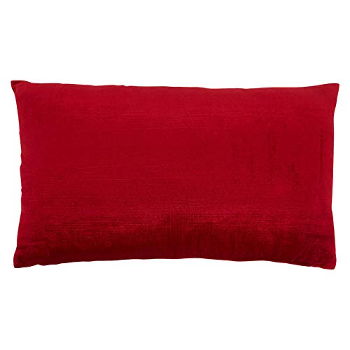 SARO LIFESTYLE Christmas Collection Beaded Noel Pillow Cover, 12" x