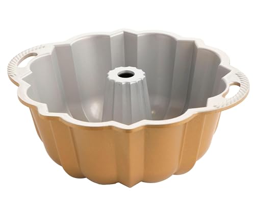 Nordic Ware 15-Cup Anniversary Bundt Pan - Gold, Cast Aluminum, Nonstick - Variation of THIS listing