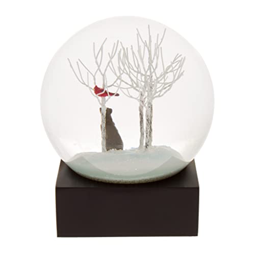 Chocolate Labrador Snow Globe - Handcrafted Holiday Decor Gift