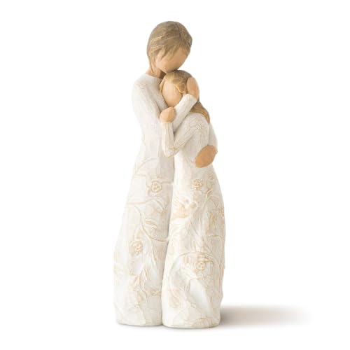 Willow Tree Mother Daughter Figurine - Hand-Painted Resin Sculpture Gift
