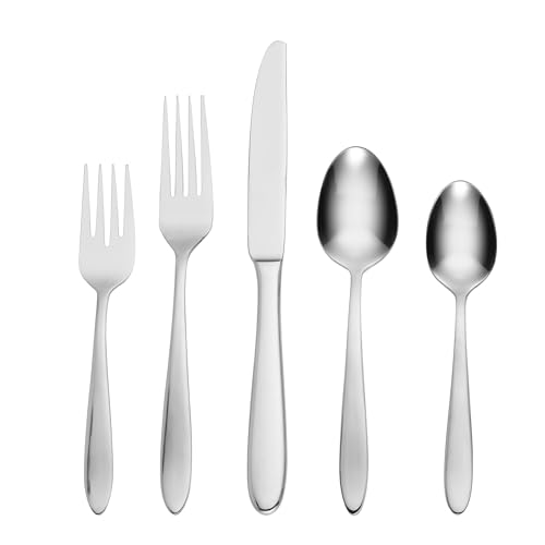 Oneida Mooncrest 65-Piece Flatware Set for 12 - Silverware with Celestial Design