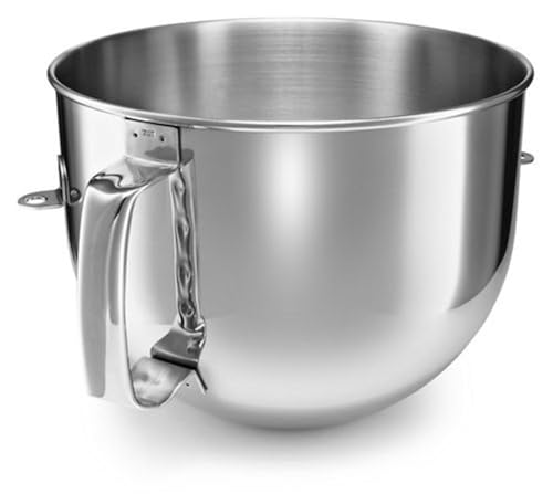 7 Qt Stainless Steel Mixing Bowl with Handle for KitchenAid 7-Quart Bowls