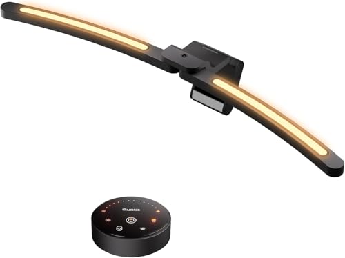 Curved Monitor Light Bar for 34+ Inch Ultrawide Curved Screens - Adjustable Dual LED Desk Lamp