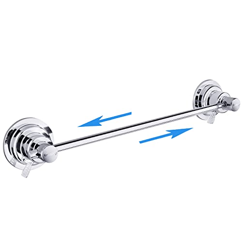 Sneckup Extendable Stainless Steel Towel Bar - 17-29 Inches, Chrome Plating