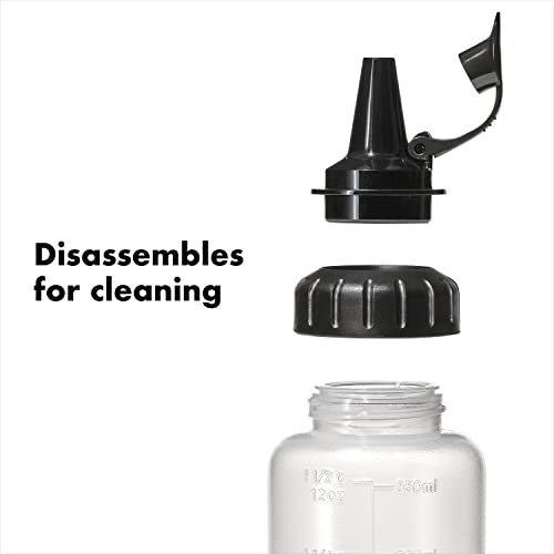 12 oz Set of 5 Squeeze Bottles with Wide & Thin Tips - Food & Cooking