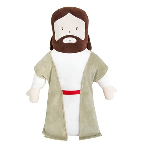 20inch Jesus Plush Toy Jesus Stuffed Dolls Cartoon Pillow Christ Religious Savior Toys Christian Figure Home Christmas Decoration Baptism Gift
