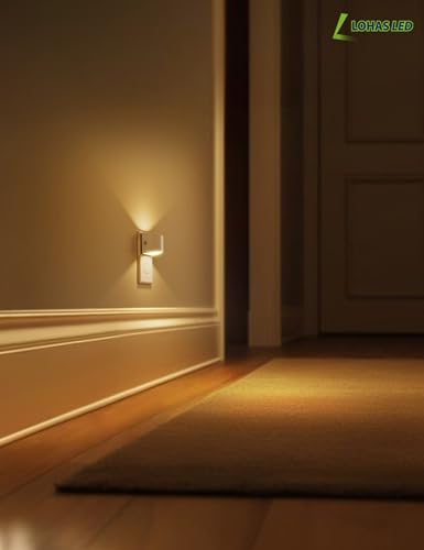 LED Night Lights Plug into Wall, Dimmable 3-Level Brightness, White 4 Pack 3000K Soft White