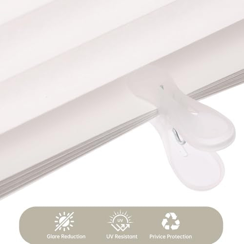 White 6-Pack Temporary Window Blinds - 36x72 Inch Adhesive Paper Shades, Easy Install