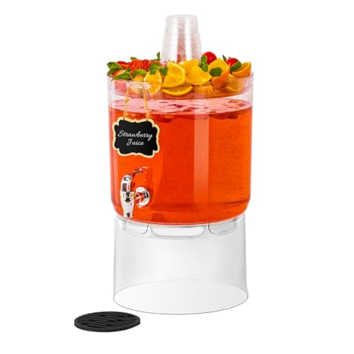 MiraFure 2 Gallon Multi-Function Drink Dispenser with No-Drip Spigot - Party & Outdoor Use (Variation 1)