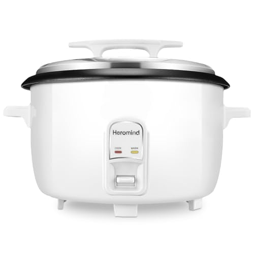 Heromind 10L (Approx. 10 Quart) Commercial Rice Cooker 46-Cup Capacity, Fast & Easy Large Capacity Food Steamer