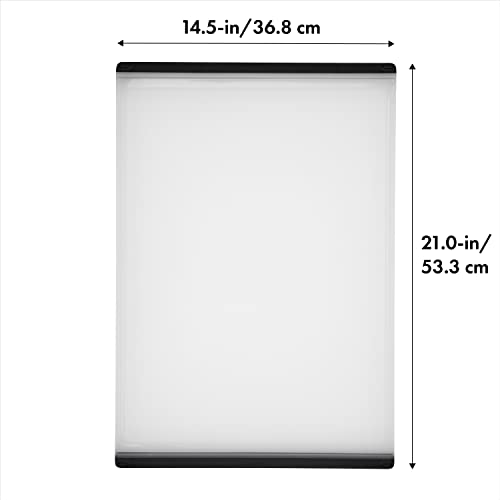 OXO Good Grips Plastic Carving & Cutting Board 21" x 14.5" - White, Dishwasher Safe