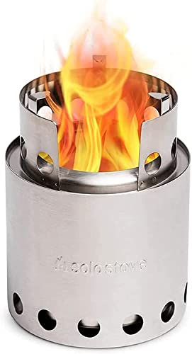 Portable Camping Stove - Efficient Wood Burning, Low Smoke, Quick Boil, Ultralight 9oz