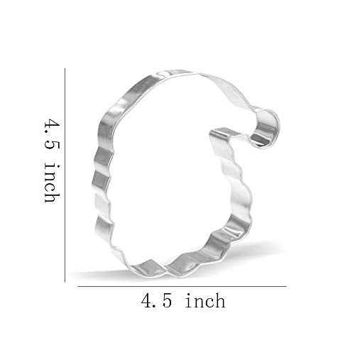 4.5 inch Santa Face Cookie Cutter ? Stainless Steel