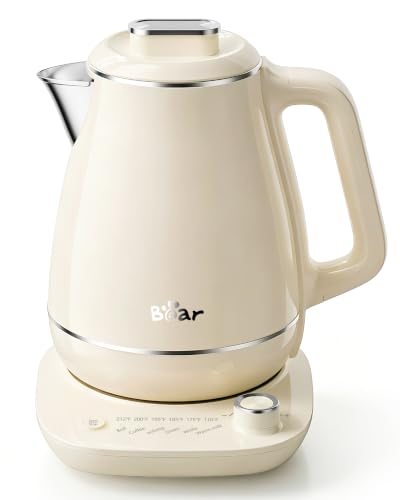 Bear 1.5L Electric Kettle - 304 Stainless Steel, Fast Boil, Cool Touch
