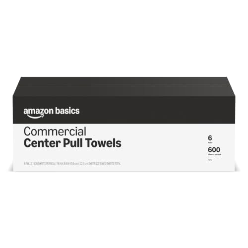 Bulk 2-Ply White Center Pull Paper Towels - 600 Sheets per Roll, Commercial Use