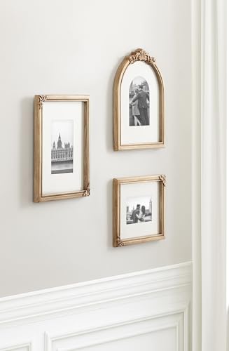 Gold 3-Piece Picture Frame Set - Vintage Gold Gallery Wall Frames