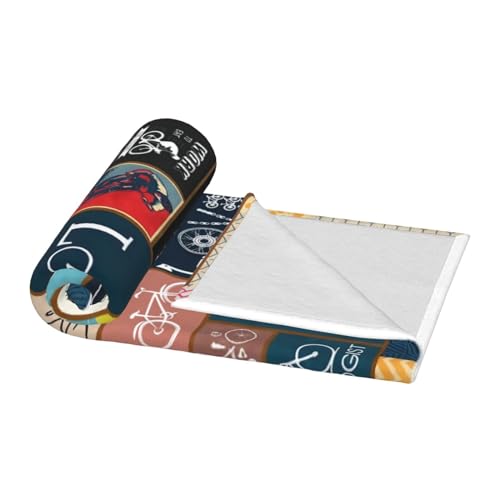 Bike Enthusiast Blanket - 60x50 Bike Throw Gifts for Men - Baegopa
