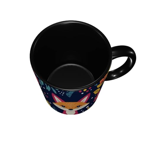 Qceqkul 11oz Ceramic Mug Blue - Microwave & Dishwasher Safe Coffee Tea Cup