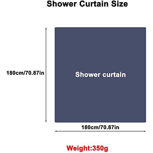 DDS-DUDES Christmas Shower Curtain Kids Bathroom Halloween Decor with 12 Curtain Hooks for Bathroom, Waterproof 71 x 71 inch (SC-16)