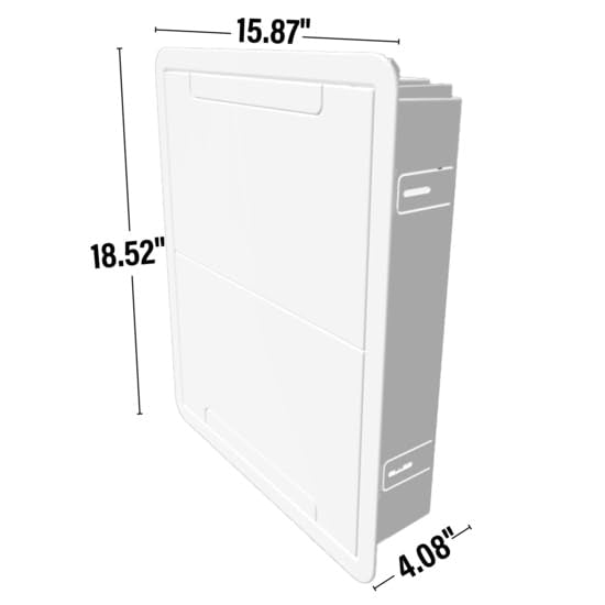 On-Q 17 Inch Dual-Purpose In-Wall Media & Cable Management Box ENP1700NA