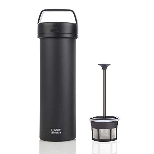 ESPRO Go P0 Insulated French Press Coffee Maker - Matte Meteorite Black 16oz